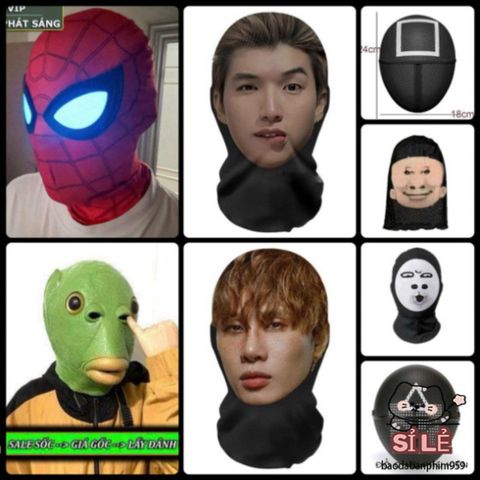 Mặt Nạ Silicone Ếch Xanh Hài Hước - Biến Hóa Thành Nhân Vật Hoạt Hình cho Halloween và Tiệc Hóa Trang