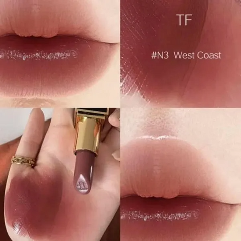 Son Tom Ford Lip Color N3 West Coast - Son Môi Hồng Đất Chính Hãng Cao Cấp, Chất Son Mềm Mịn, Dễ Sử Dụng, Phong Cách Sang Trọng
