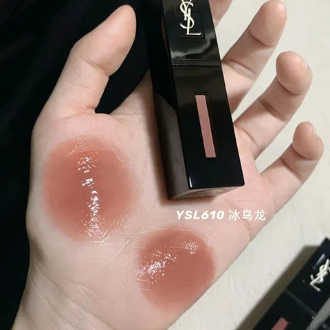 Son Kem YSL Tim The Inks Vinyl Cream High Shine 610 Nude Champion - Son Môi Cao Cấp Cam Nude Quyến Rũ Chính Hãng