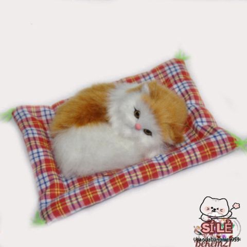 Mô Hình Thú Bông Chó Mèo Lớn Có Than Hoạt Tính - Dễ Thương, Âm Thanh Mô Phỏng, Thảm Khử Mùi Cho Xe Hơi và Gia Đình
