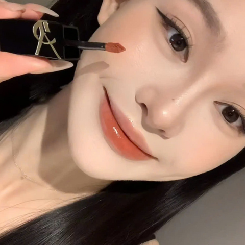 Son Kem YSL The Inks Vinyl Cream 442 Cappucino Kiss - Màu Cam Đất Quyến Rũ Chính Hãng, Chất Son Mềm Mại, Dưỡng Ẩm Tốt