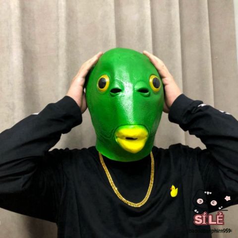 Mặt Nạ Silicon Hài Hước Ếch Xanh - Phụ Kiện Độc Đáo Cho Tiệc Hóa Trang, Halloween, Tạo Nụ Cười, Thoải Mái Cho Trẻ Em và Người Lớn