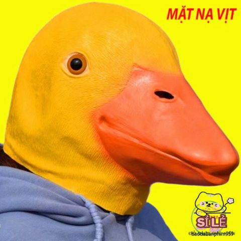 Mặt Nạ Vịt Cao Su Thời Trang Donald - Phụ Kiện Hóa Trang Halloween Độc Đáo và Quay Video TikTok Sáng Tạo