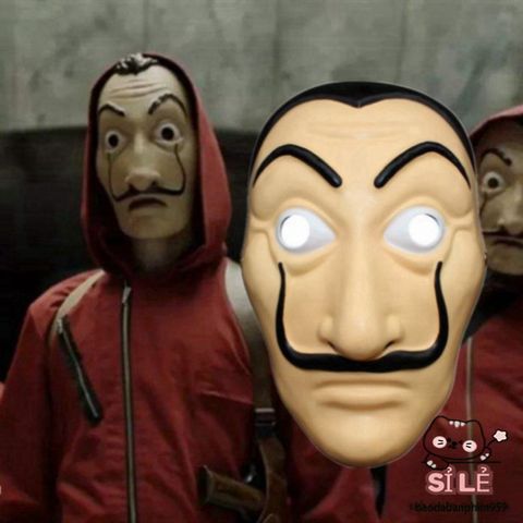 Mặt nạ Salvador Dali La Casa De Papel - Phụ kiện Halloween độc đáo cho tiệc hóa trang, lễ hội và cosplay