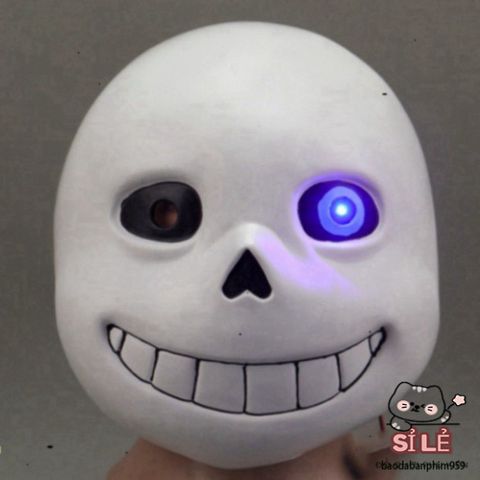 Mặt Nạ Mắt Xanh Undertale Sans - Phụ Kiện Hóa Trang Độc Đáo Cho Tiệc Halloween và Sự Kiện Đặc Biệt, Chất Liệu Latex An Toàn