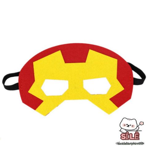 Mặt Nạ Siêu Anh Hùng Nửa Mặt - Người Nhện, Iron Man, Hulk, Captain America - Phụ Kiện Hóa Trang Halloween Thú Vị cho Trẻ Em và Người Lớn