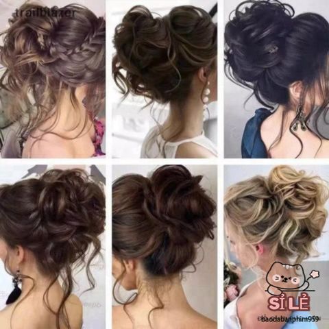 Kẹp Tóc Chignon Xoăn Lộn Xộn Trailblazer - Phụ Kiện Tóc Donut Scrunchies Đẹp Thời Trang Cho Nữ giới