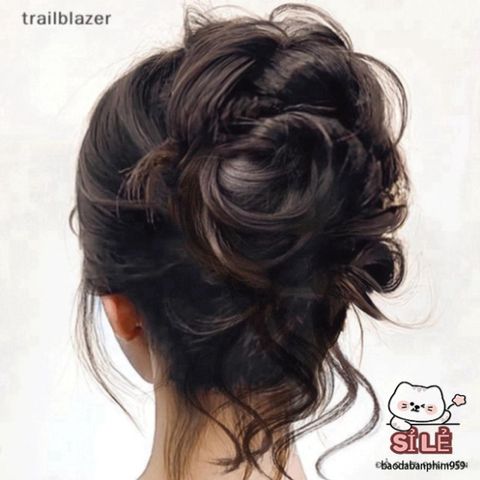 Kẹp Tóc Chignon Xoăn Lộn Xộn Trailblazer - Phụ Kiện Tóc Donut Scrunchies Đẹp Thời Trang Cho Nữ giới