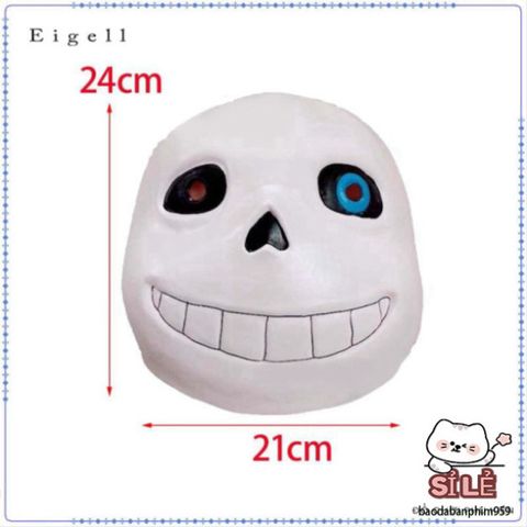 Mặt Nạ Cao Su Undertale Sans - Phụ Kiện Halloween Độc Đáo Cho Tiệc Hóa Trang, Sự Kiện Trò Chơi, Club Đêm