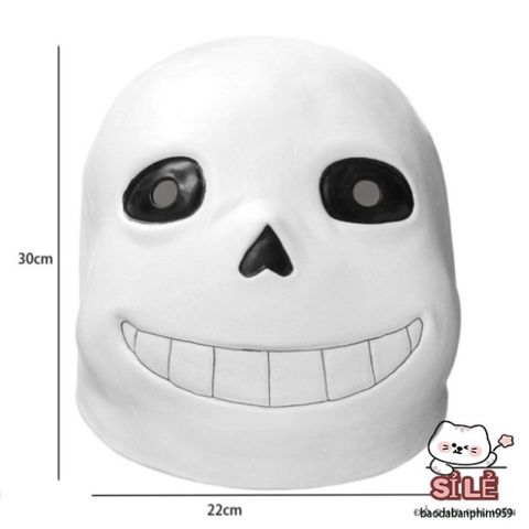 Mặt Nạ Sans Pháp Sư Gangster - Phụ Kiện Hóa Trang Độc Đáo Cho Tiệc Tùng Và Cosplay, Chất Liệu Cao Su Cao Cấp