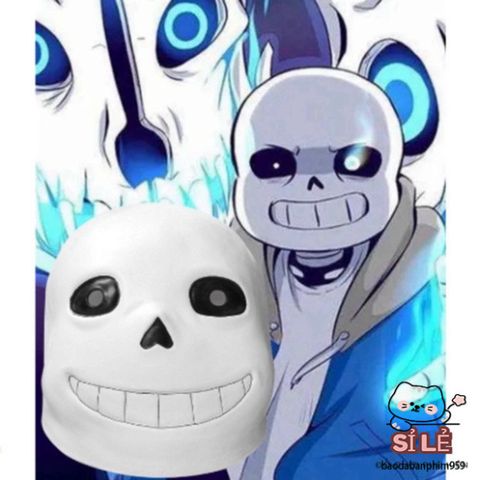 Mặt Nạ Sans Pháp Sư Gangster - Phụ Kiện Hóa Trang Độc Đáo Cho Tiệc Tùng Và Cosplay, Chất Liệu Cao Su Cao Cấp