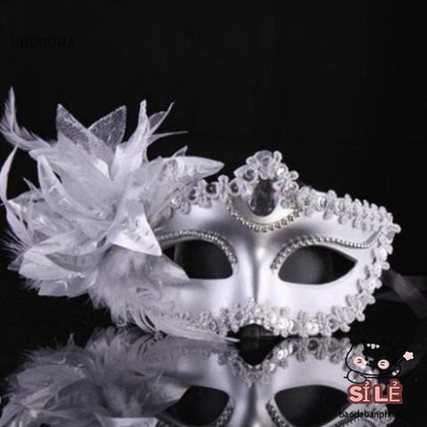 Mặt Nạ Hóa Trang Ren Hoa Gợi Cảm Nửa Mặt Kim Cương Giả Cho Nữ - Phụ Kiện Cosplay Thời Trang Dự Tiệc Sang Trọng