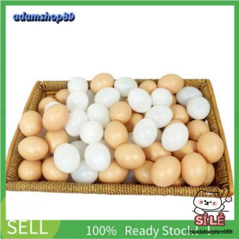 Quả Trứng Gà Nhựa Giả Tự Nhiên 99% - Đồ Trang Trí Độc Đáo Cho Nhà Cửa, Quán Cà Phê, Không Gian Nghệ Thuật