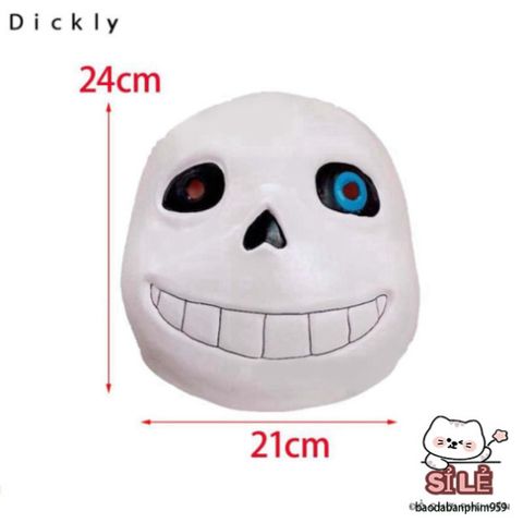 Mặt nạ Halloween Undertale Sans - Cao Su Trùm Đầu Nam Nữ, Phụ Kiện Hóa Trang Độc Đáo Cho Bữa Tiệc và Sự Kiện Nghệ Thuật