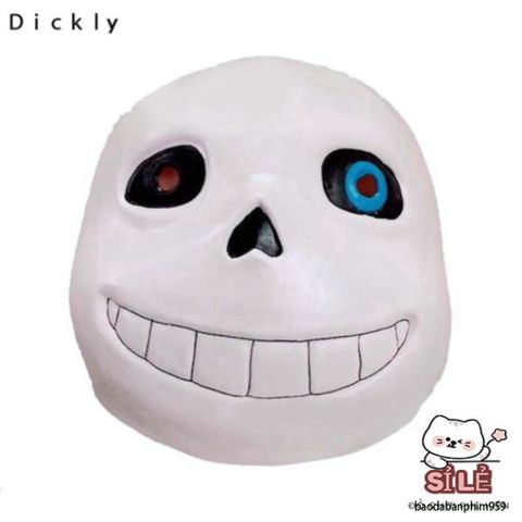 Mặt nạ Halloween Undertale Sans - Cao Su Trùm Đầu Nam Nữ, Phụ Kiện Hóa Trang Độc Đáo Cho Bữa Tiệc và Sự Kiện Nghệ Thuật