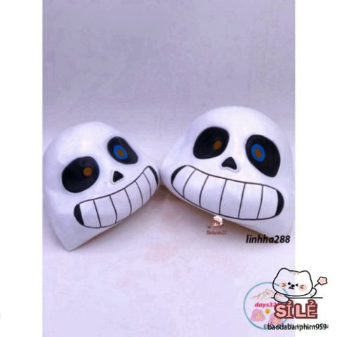 Mặt Nạ Omnipotent Sans - Pháp Sư Huyền Bí Cao Su Chất Lượng Cao, Phụ Kiện Cosplay Độc Đáo Cho Người Hâm Mộ
