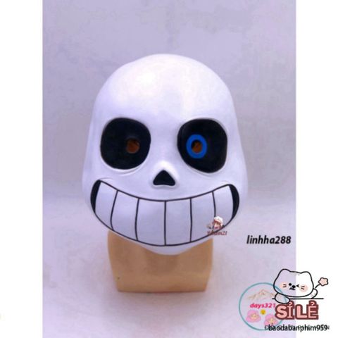 Mặt Nạ Omnipotent Sans - Pháp Sư Huyền Bí Cao Su Chất Lượng Cao, Phụ Kiện Cosplay Độc Đáo Cho Người Hâm Mộ