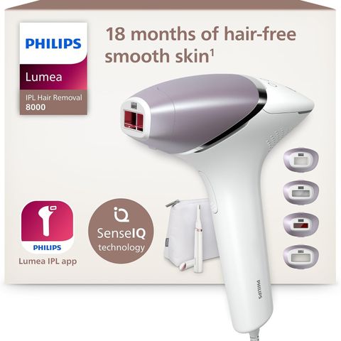 Máy triệt lông IPL Philips Lumea Prestige BRI949 - Hiệu quả triệt lông nhanh chóng, giảm 92% lông, công nghệ SenseIQ thông minh