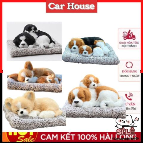 Gấu Bông Chó Hoạt Tính Nano - Phụ Kiện Trang Trí Xe Hơi Khử Mùi & Thanh Lọc Không Khí, Dễ Thương và An Toàn Cho Gia Đình