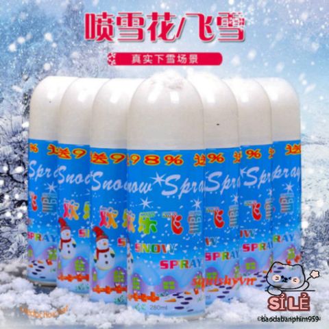 Bình Xịt Tuyết Giáng Sinh 250ml - Trang Trí Tiệc Tùng, Tạo Không Gian Huyền Diệu và Lãng Mạn cho Bữa Tiệc và Sự Kiện