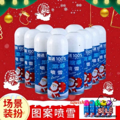 Bình Xịt Tuyết Giáng Sinh 250ml - Trang Trí Tiệc Tùng, Tạo Không Gian Huyền Diệu và Lãng Mạn cho Bữa Tiệc và Sự Kiện