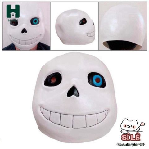 Mặt nạ Hóa Trang Undertale Sans - Phụ Kiện Halloween Độc Đáo Cho Tiệc Tùng và Lễ Hội Mardi Gras
