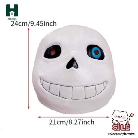 Mặt nạ Hóa Trang Undertale Sans - Phụ Kiện Halloween Độc Đáo Cho Tiệc Tùng và Lễ Hội Mardi Gras
