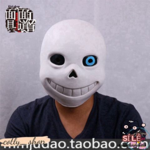 Mặt Nạ Mắt Xanh Undertale Sans - Phụ Kiện Hóa Trang Game Thủ - Thiết Kế Độc Đáo Cho Halloween và Tiệc Tùng