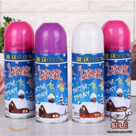 Bình Xịt Tuyết Rơi - Tạo Hiệu Ứng Tuyết Trắng Lung Linh Cho Trò Chơi Ngoài Trời, Quà Tặng Thú Vị Cho Mọi Lứa Tuổi