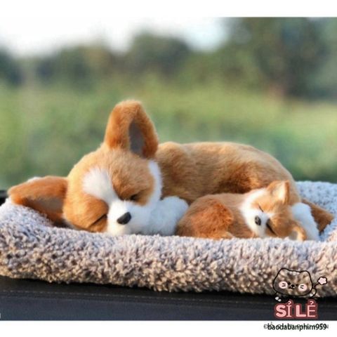 Thú Nhồi Bông Chó Mèo Lớn - Phát Kêu, Khử Mùi Than Hoạt Tính, Đồ Trang Trí Xe Ô Tô Đáng Yêu, Quà Tặng Ý Nghĩa Cho Gia Đình