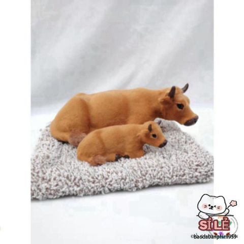 Thú Bông Ngựa Đôi Vàng Mẹ Con - Lõi Than Hoạt Tính Khử Mùi, Làm Sạch Không Khí Ô Tô, Đồ Trang Trí Dễ Thương