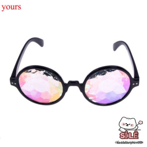 Gọng Kính Vạn Hoa Nữ Trong Suốt - Kính Mát Phong Cách Độc Đáo với Hiệu Ứng Cầu Vồng Cho Tiệc Tùng và Lễ Hội