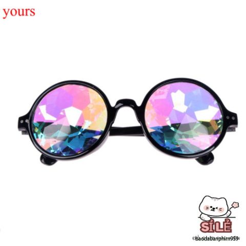 Gọng Kính Vạn Hoa Nữ Trong Suốt - Kính Mát Phong Cách Độc Đáo với Hiệu Ứng Cầu Vồng Cho Tiệc Tùng và Lễ Hội