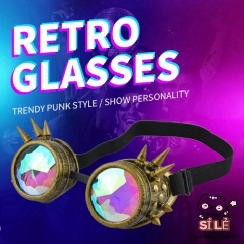 Kính Vạn Hoa Nam - Kính Râm Thời Trang Độc Đáo Có Khả Năng Thay Đổi Màu Sắc, Phụ Kiện Cosplay Trẻ Trung, Chất Lượng Cao
