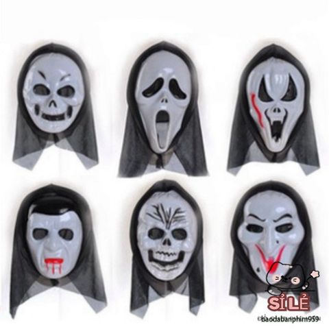Mặt Nạ Thần Chết Scream Halloween Chính Hãng - Phụ Kiện Hóa Trang Độc Đáo Cho Bữa Tiệc Halloween, Tạo Dáng Bí Ẩn Quyền Rũ