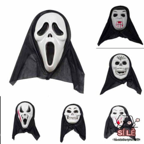 Mặt Nạ Thần Chết Scream Halloween Chính Hãng - Phụ Kiện Hóa Trang Độc Đáo Cho Bữa Tiệc Halloween, Tạo Dáng Bí Ẩn Quyền Rũ
