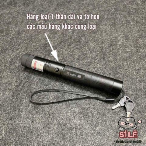 Bút Laser 303 Xanh - Đèn Chiếu Laser Mạnh, Tầm Xa 2km, Pin 3000mAh, Chất Lượng Cao, Phù Hợp Học Tập và Giải Trí