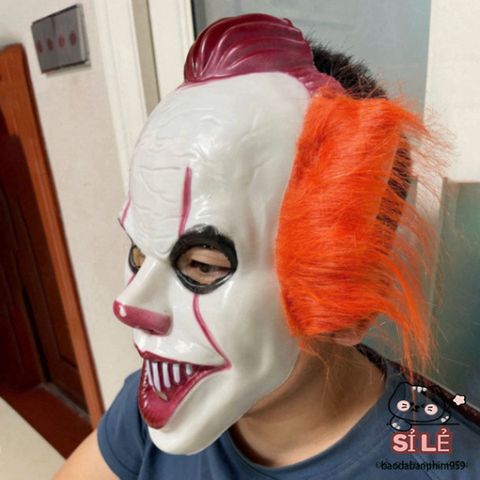 Mặt Nạ Hề IT Pennywise 2024 - Phong Cách Kinh Dị Độc Đáo Cho Tiệc Halloween và Hóa Trang Thú Vị