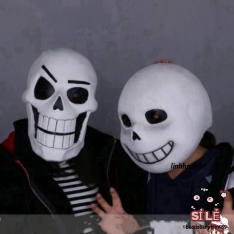 Mặt Nạ Hóa Trang Sans Papyrus - Phụ Kiện Cosplay Từ Game 