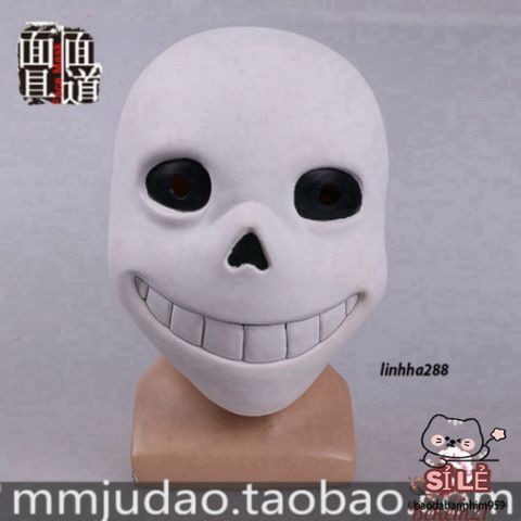 Mặt Nạ Hóa Trang Sans Papyrus - Phụ Kiện Cosplay Từ Game 