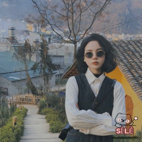 Kính Râm Tròn Ulzzang Hàn Quốc Thời Thượng - Phụ Kiện Thời Trang Xu Hướng Hoàn Hảo Cho Tết Và Chụp Áo Dài