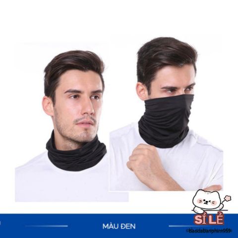 Khẩu Trang Đầu Lâu Đen - Khăn Ống Đa Năng Chống Nắng và Bụi Bẩn - Phụ Kiện Thời Trang Cho Người Yêu Phượt