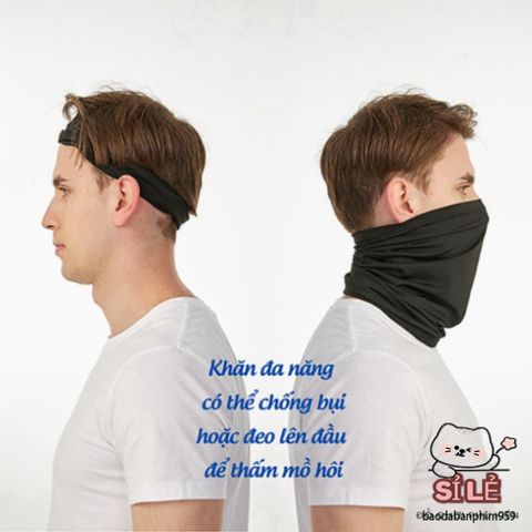 Khẩu Trang Đầu Lâu Đen - Khăn Ống Đa Năng Chống Nắng và Bụi Bẩn - Phụ Kiện Thời Trang Cho Người Yêu Phượt