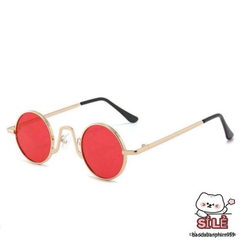 Kính Mắt Tròn Thời Trang Kim Loại Chống UV400 - Phụ Kiện Thời Trang Nổi Bật Cho Nam Nữ, Kính Bói Chất Lượng Cao