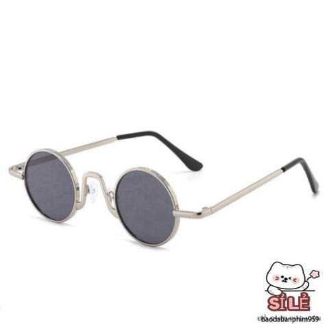 Kính Mắt Tròn Thời Trang Kim Loại Chống UV400 - Phụ Kiện Thời Trang Nổi Bật Cho Nam Nữ, Kính Bói Chất Lượng Cao