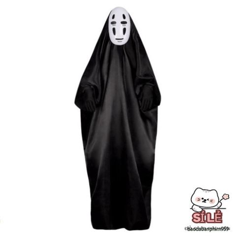 Bộ Hóa Trang Halloween Vô Diện - Áo Choàng, Mặt Nạ, Găng Tay Cho Cosplay - Nhiều Kích Thước Cho Bé và Người Lớn