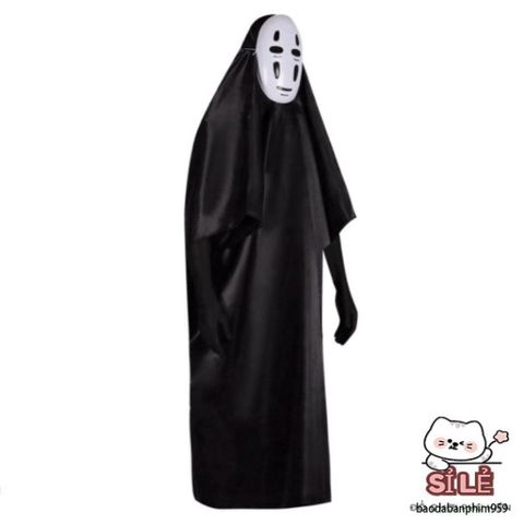 Bộ Hóa Trang Halloween Vô Diện - Áo Choàng, Mặt Nạ, Găng Tay Cho Cosplay - Nhiều Kích Thước Cho Bé và Người Lớn