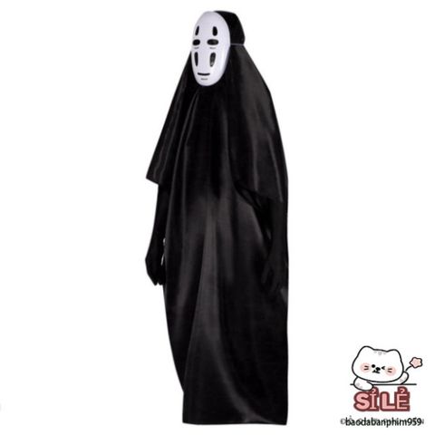 Bộ Hóa Trang Halloween Vô Diện - Áo Choàng, Mặt Nạ, Găng Tay Cho Cosplay - Nhiều Kích Thước Cho Bé và Người Lớn