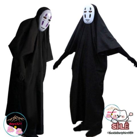 Bộ Cosplay Vô Diện Kaonashi - Trang Phục Hóa Trang từ Phim Spirited Away cho Trẻ Em và Người Lớn - Thời Trang Độc Đáo