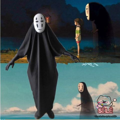 Bộ Cosplay Vô Diện Kaonashi - Trang Phục Hóa Trang từ Phim Spirited Away cho Trẻ Em và Người Lớn - Thời Trang Độc Đáo